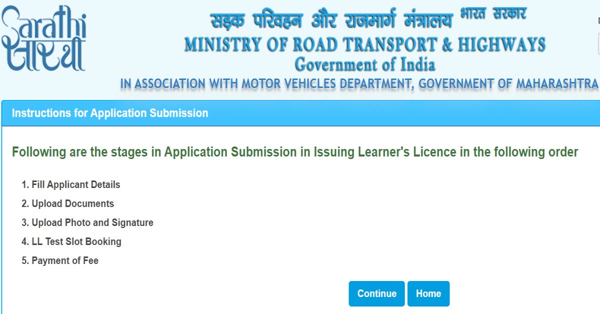 Learner's Licence Online