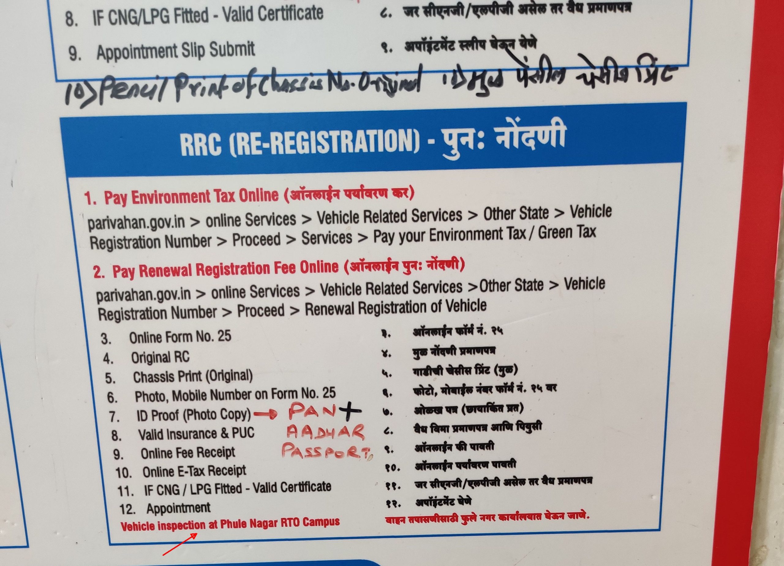 Renew RC online instructions