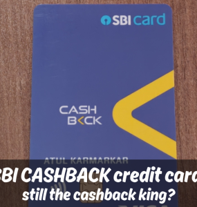 SBI CASHBACK credit card cashback king 2026